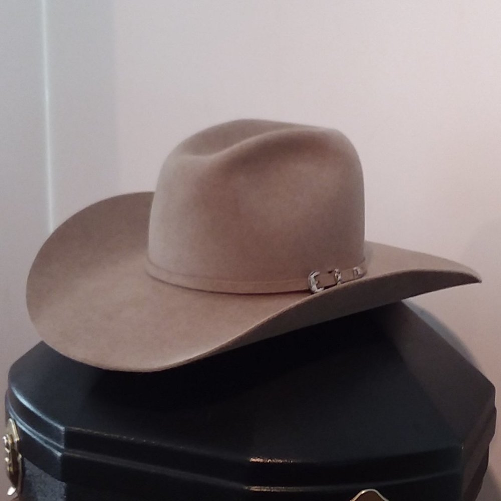 Rodeo King 7X Beaver Cowboy Hat Size 7-1/4